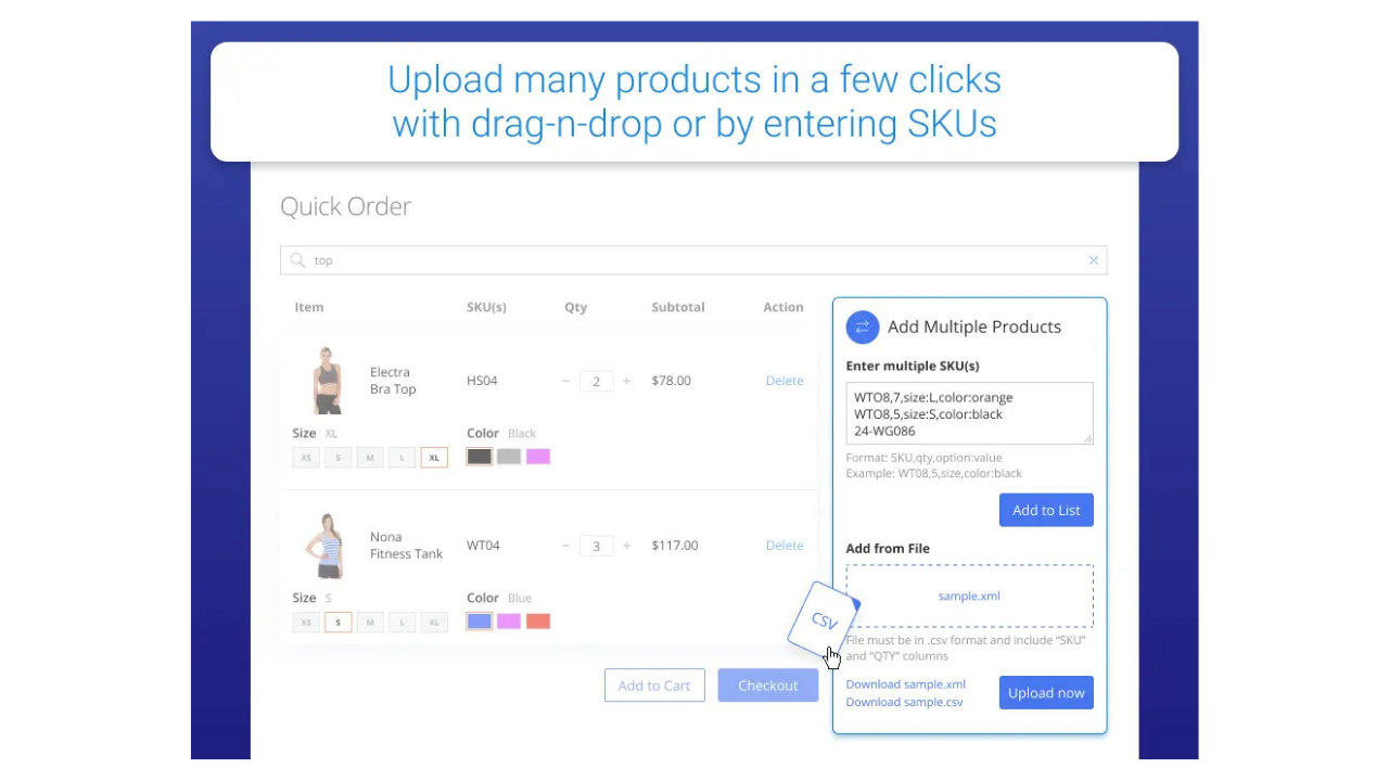 Amasty - Quick order